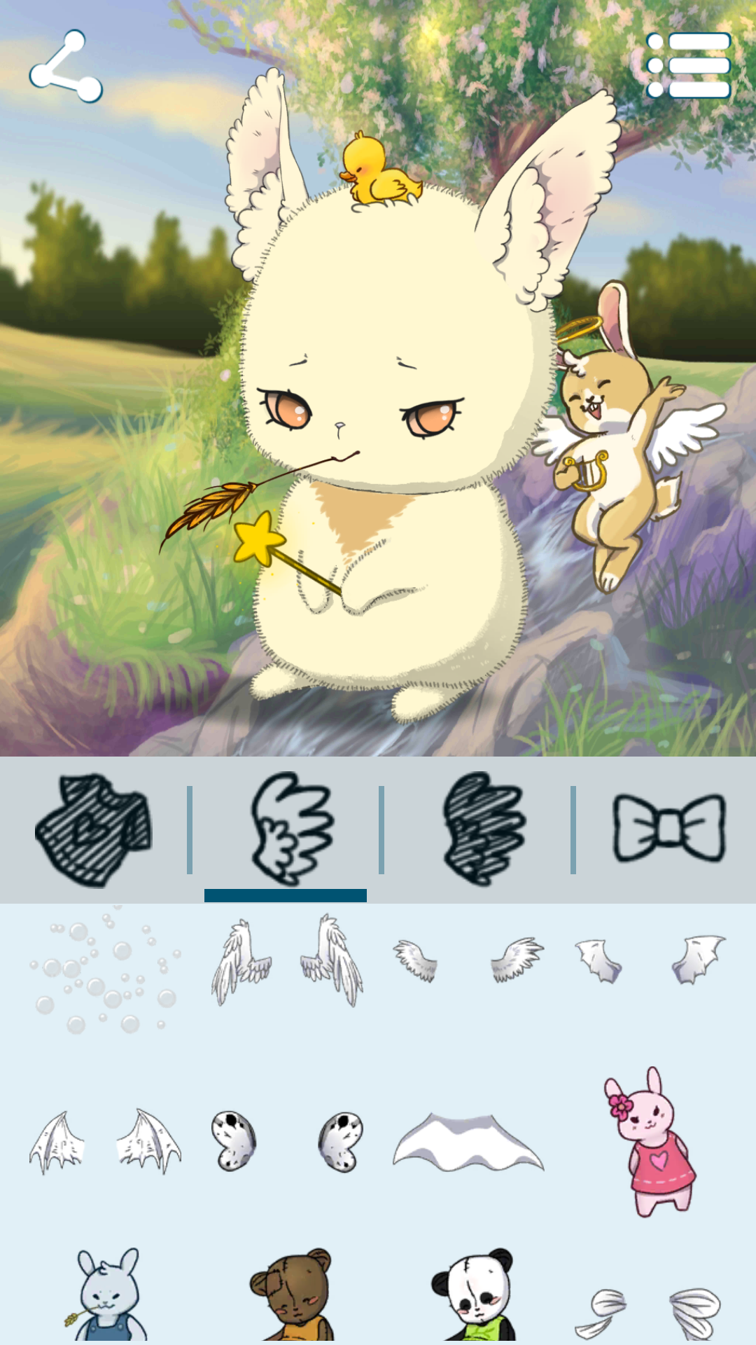اسکرین شات 1 برنامه Avatar Maker: Rabbits