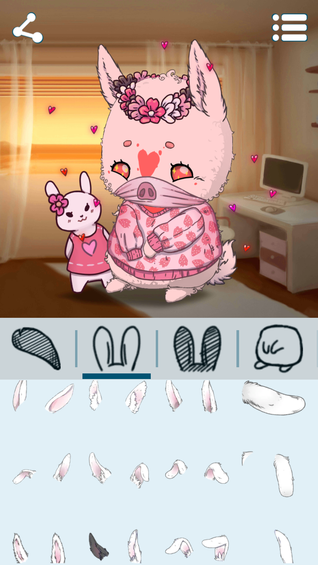 اسکرین شات 3 برنامه Avatar Maker: Rabbits