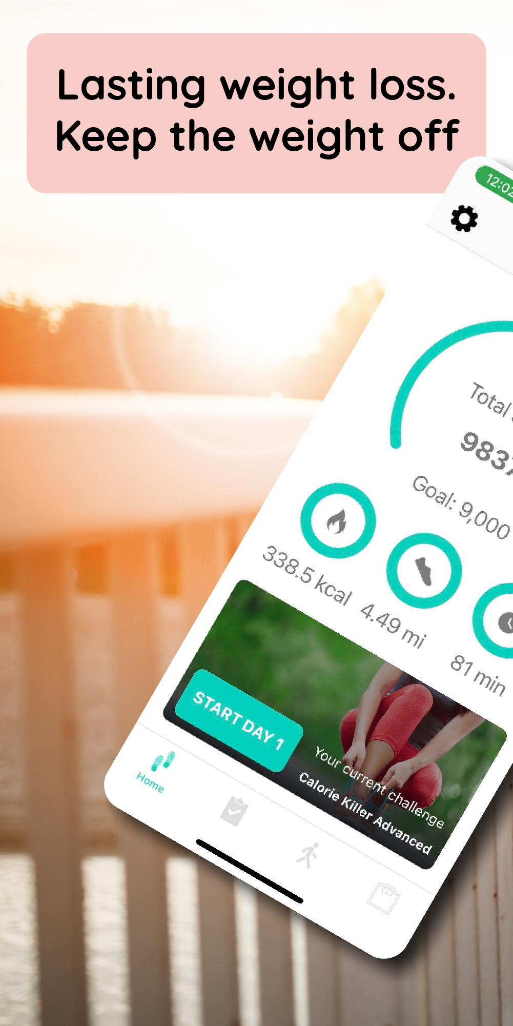اسکرین شات 1 برنامه Walkster: Walking Weight Loss