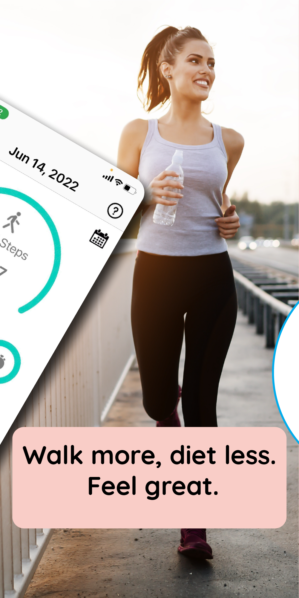 اسکرین شات 2 برنامه Walkster: Walking Weight Loss