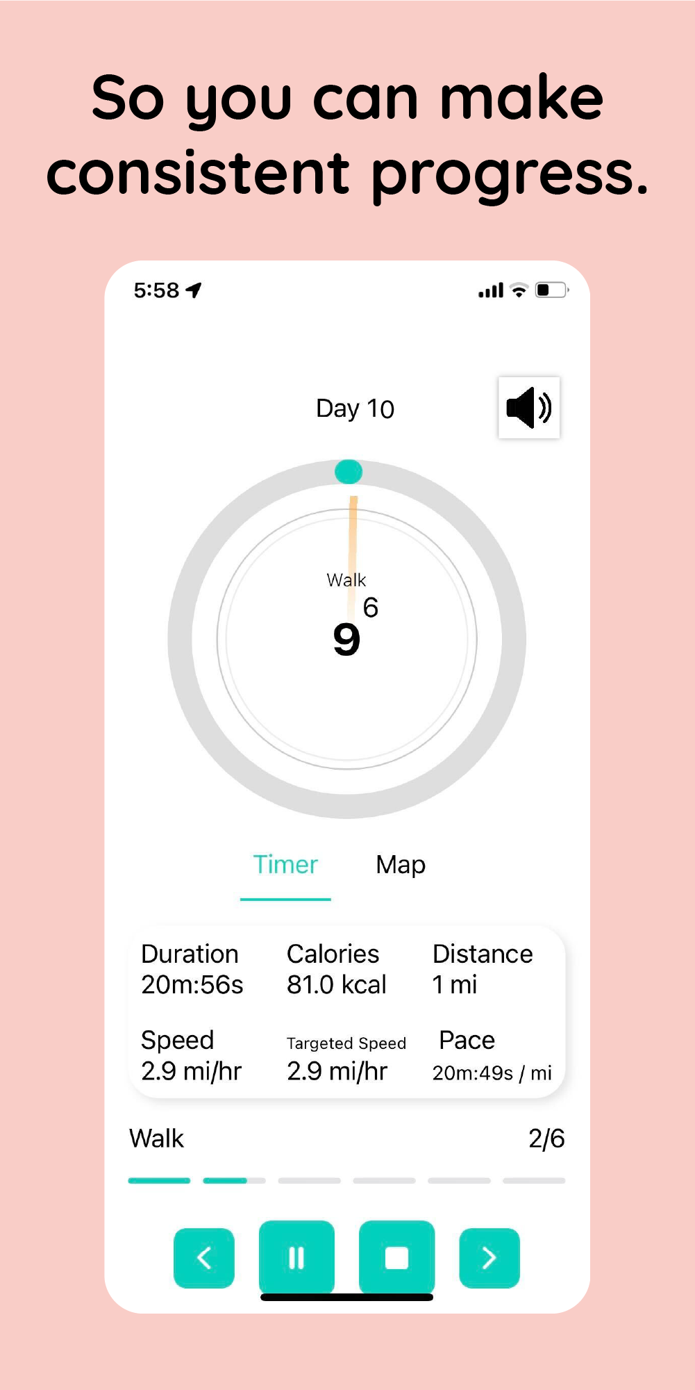 اسکرین شات 5 برنامه Walkster: Walking Weight Loss