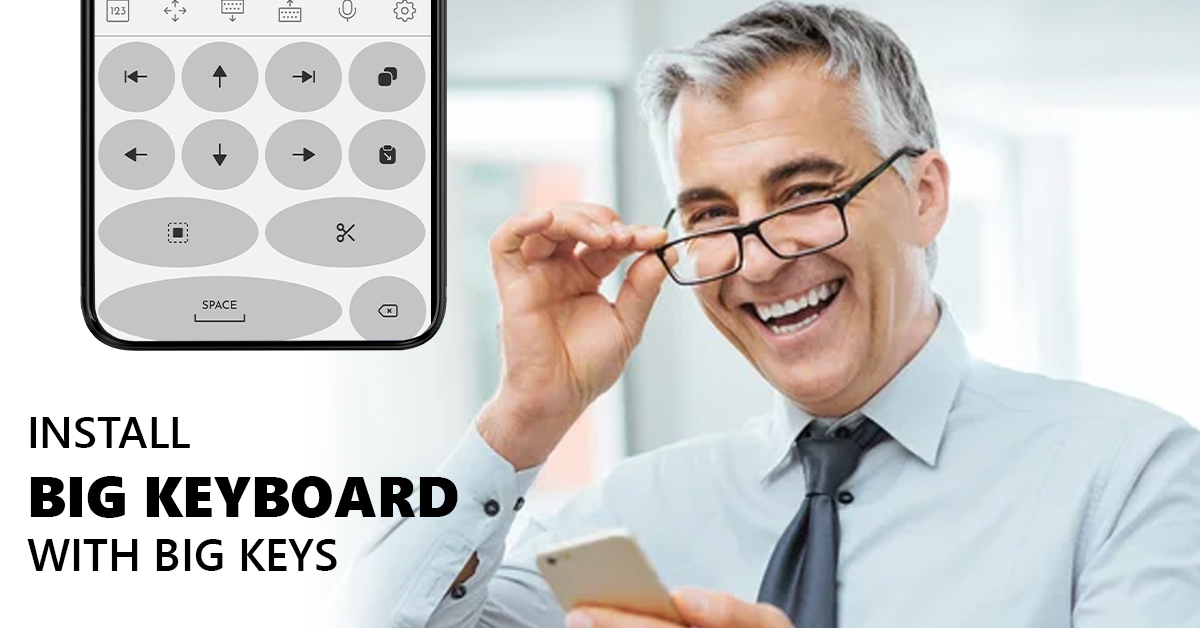 اسکرین شات 6 برنامه Big Button - Large keyboard