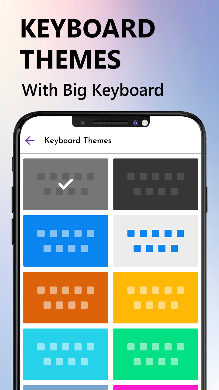 اسکرین شات 2 برنامه Big Button - Large keyboard