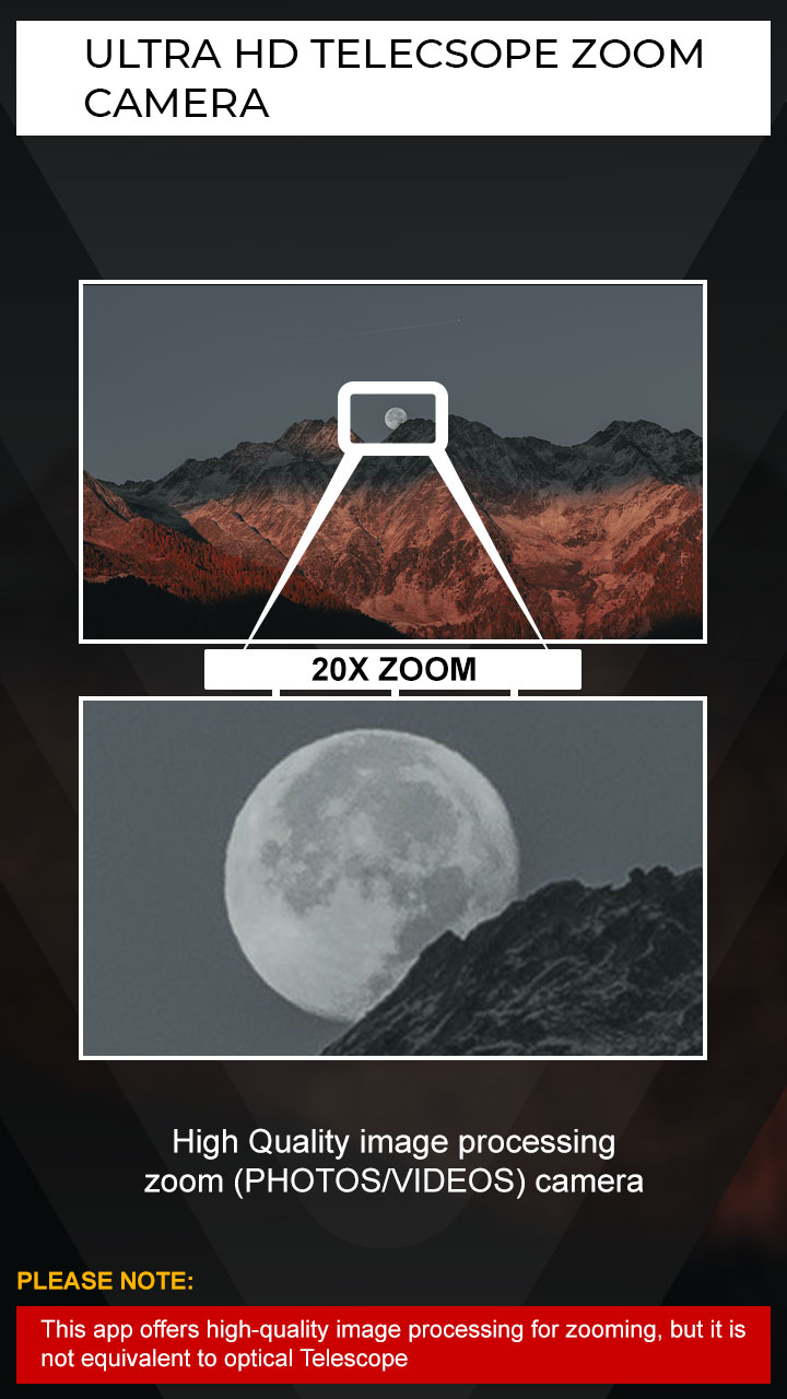 اسکرین شات 4 برنامه Big Telescope Zoom HD Camera