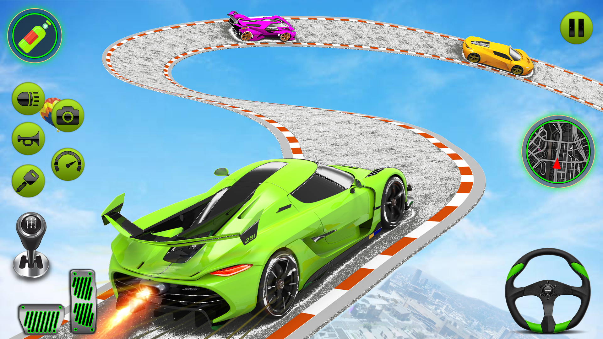 اسکرین شات 5 بازی Impossible Mega Ramp Car Stunt