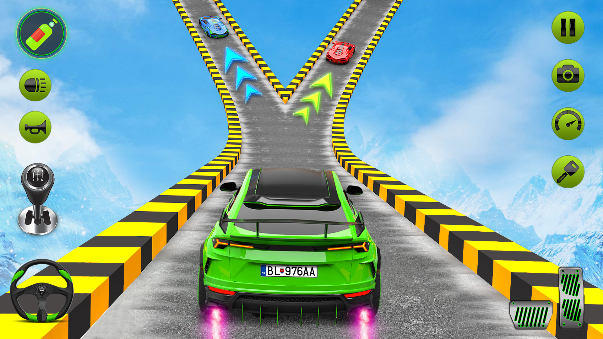 اسکرین شات 6 بازی Impossible Mega Ramp Car Stunt