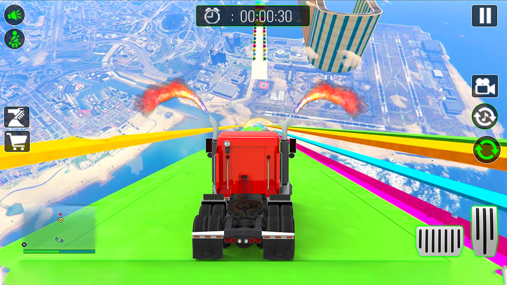 اسکرین شات 4 بازی Monster Truck Stunt Car Games