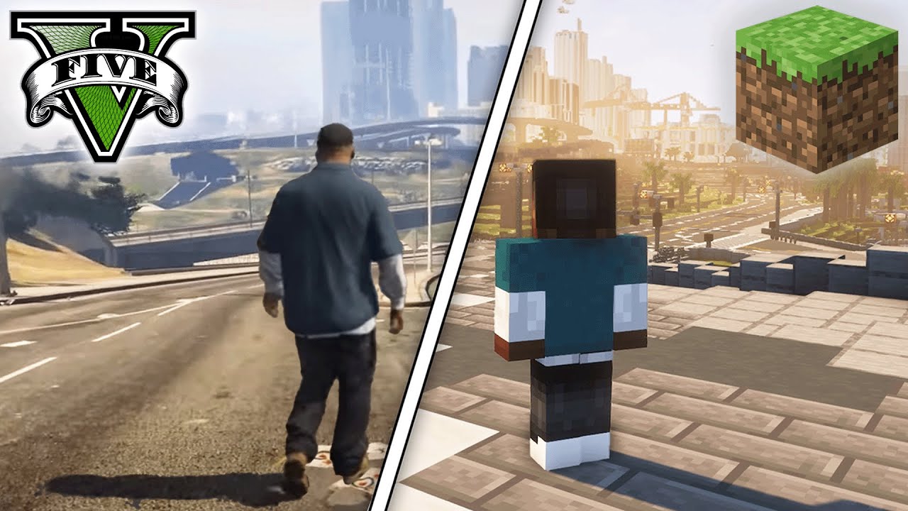 اسکرین شات 1 برنامه MCPE GTA Craft Auto Theft V