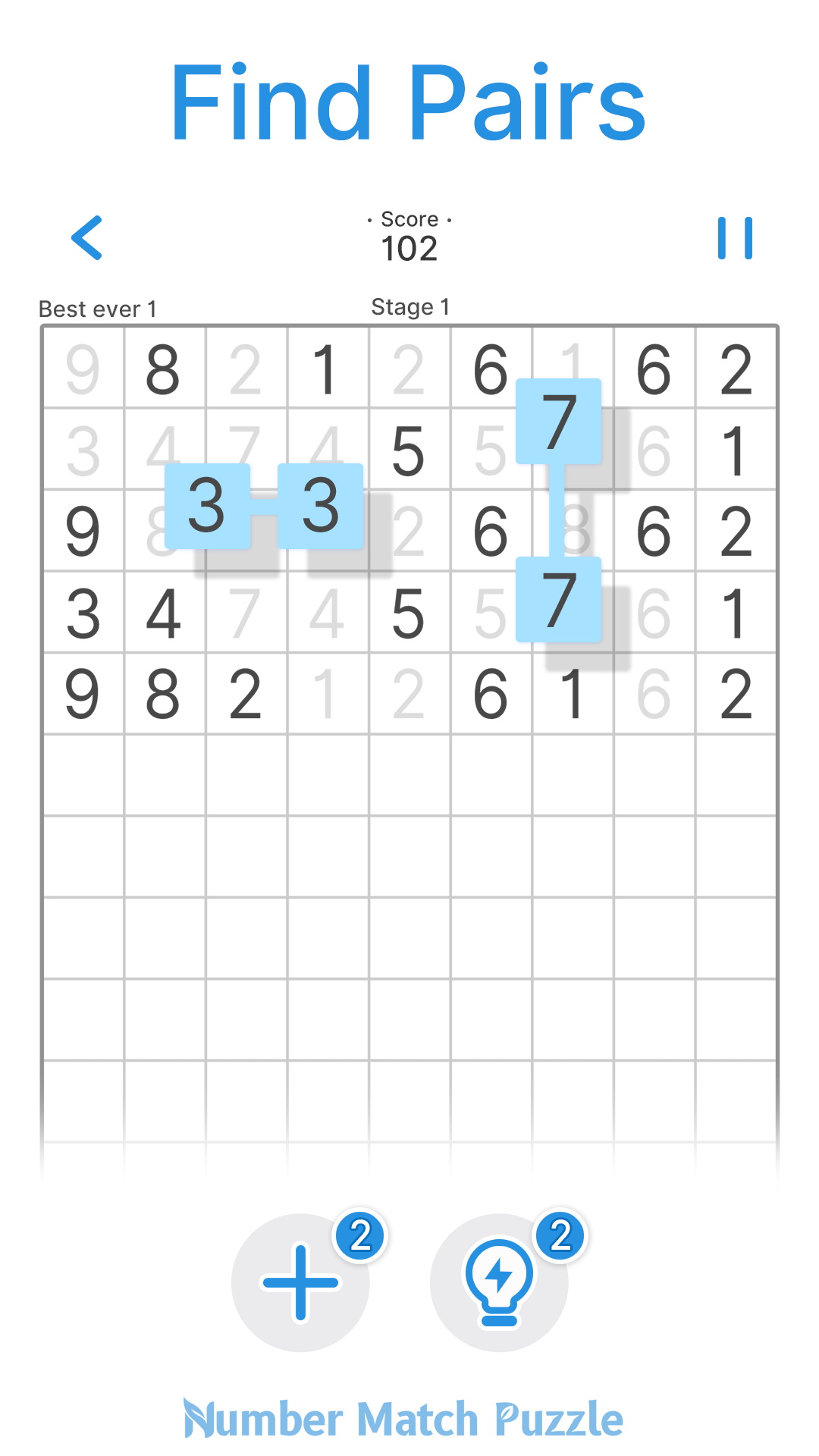 اسکرین شات 1 بازی Number Match Puzzle