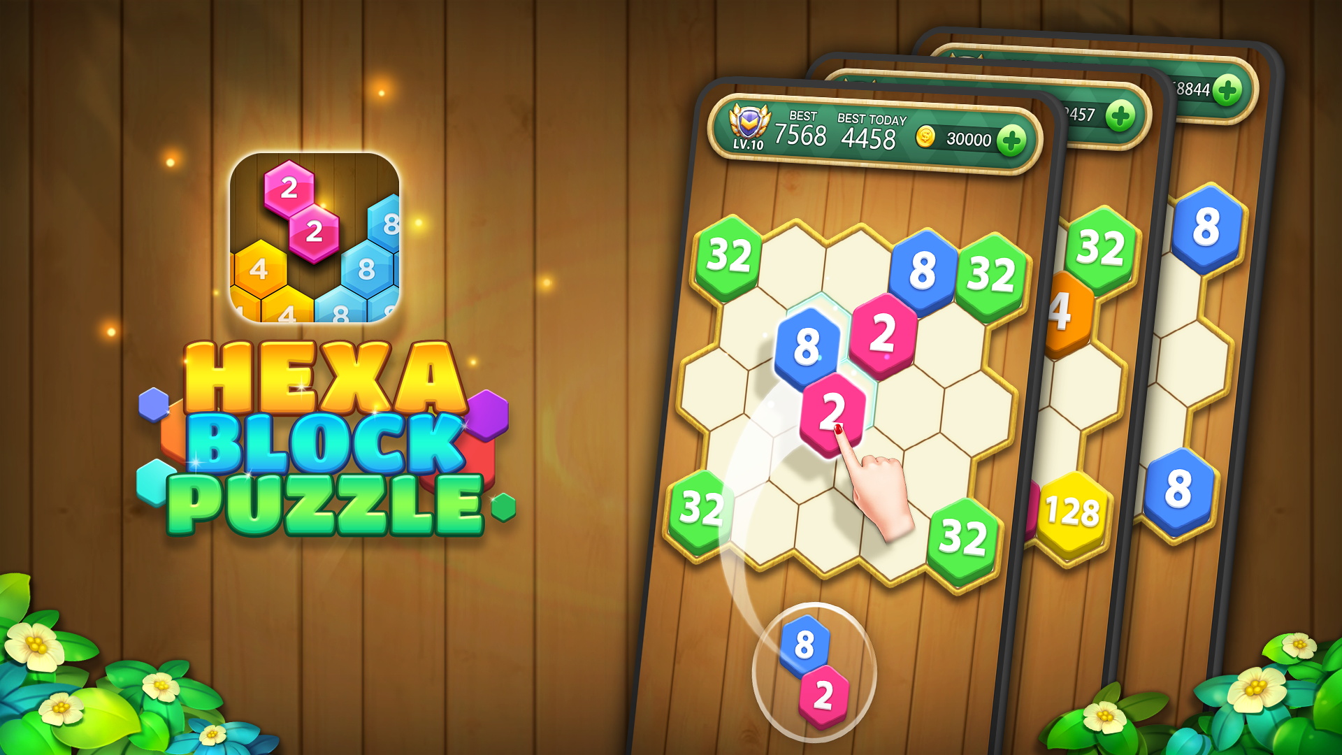اسکرین شات 2 بازی Hexa Block Puzzle - Merge!
