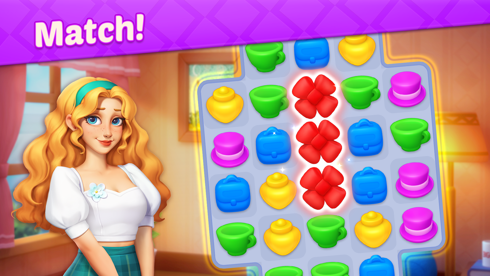 اسکرین شات 2 بازی Design Diary - Match 3 & Home