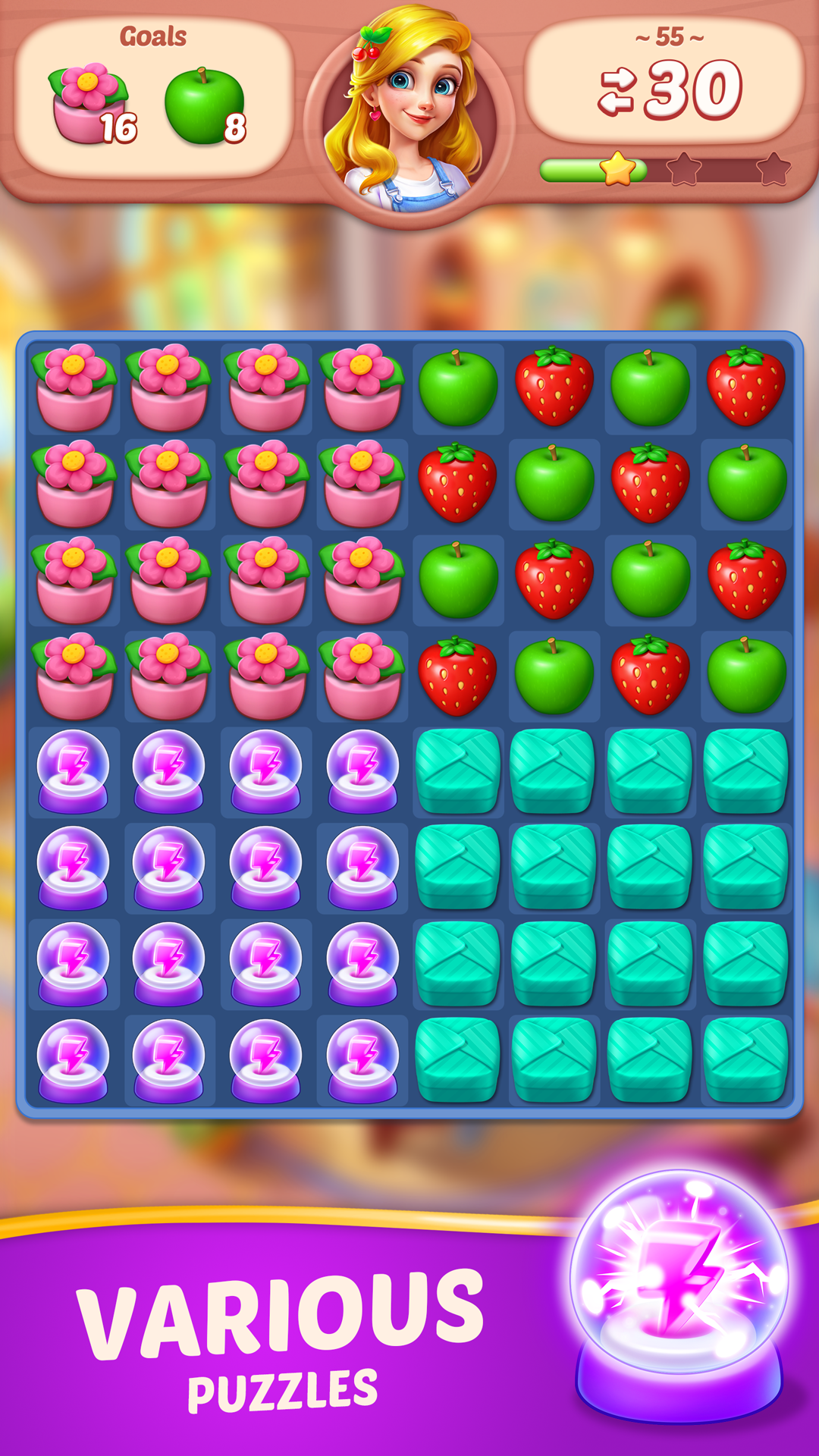 اسکرین شات 5 بازی Fruit Diary - Match 3 Games