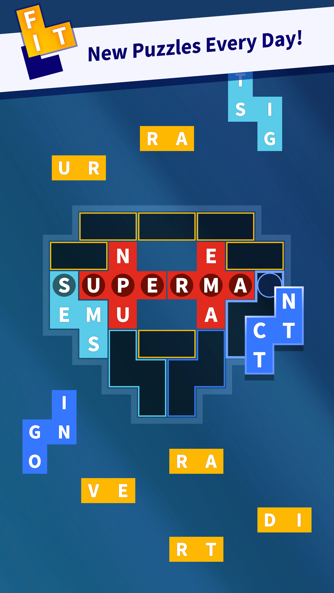 اسکرین شات 5 بازی Flow Fit - Word Puzzle