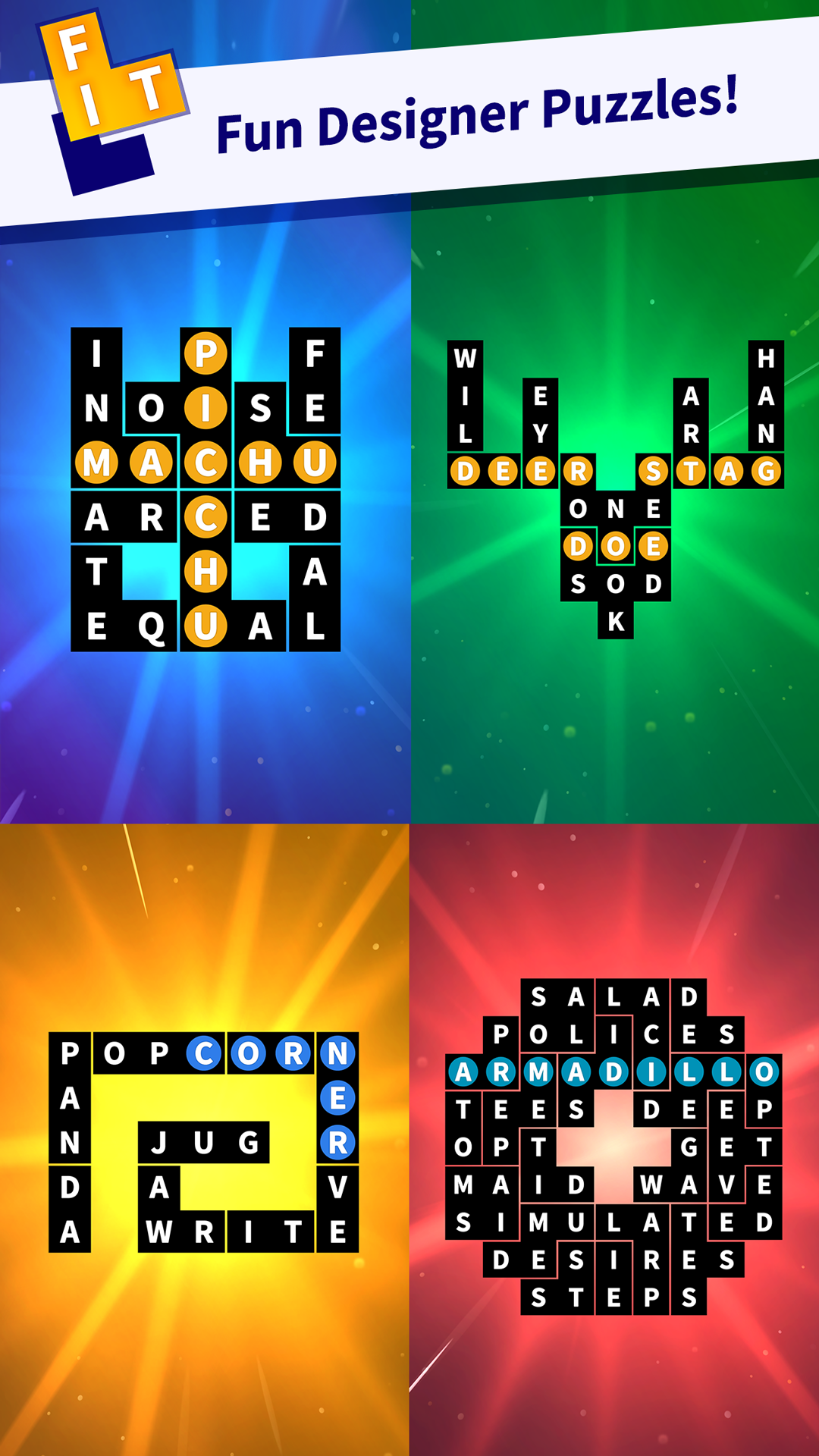 اسکرین شات 3 بازی Flow Fit - Word Puzzle