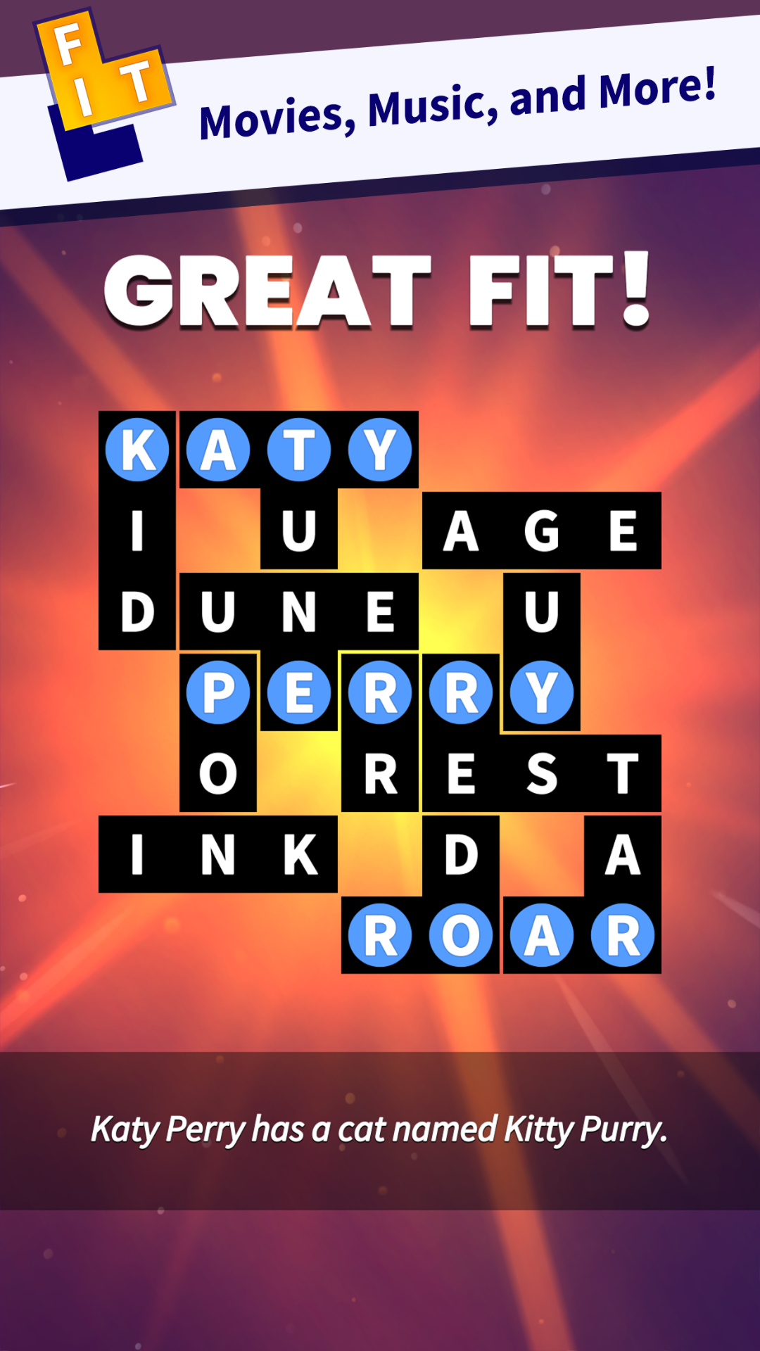 اسکرین شات 2 بازی Flow Fit - Word Puzzle