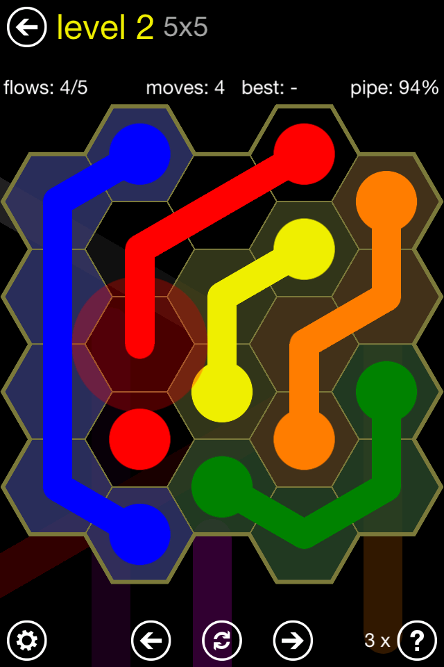 اسکرین شات 1 بازی Flow Free: Hexes