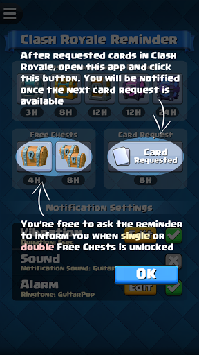 اسکرین شات 5 برنامه Reminder for Clash Royale