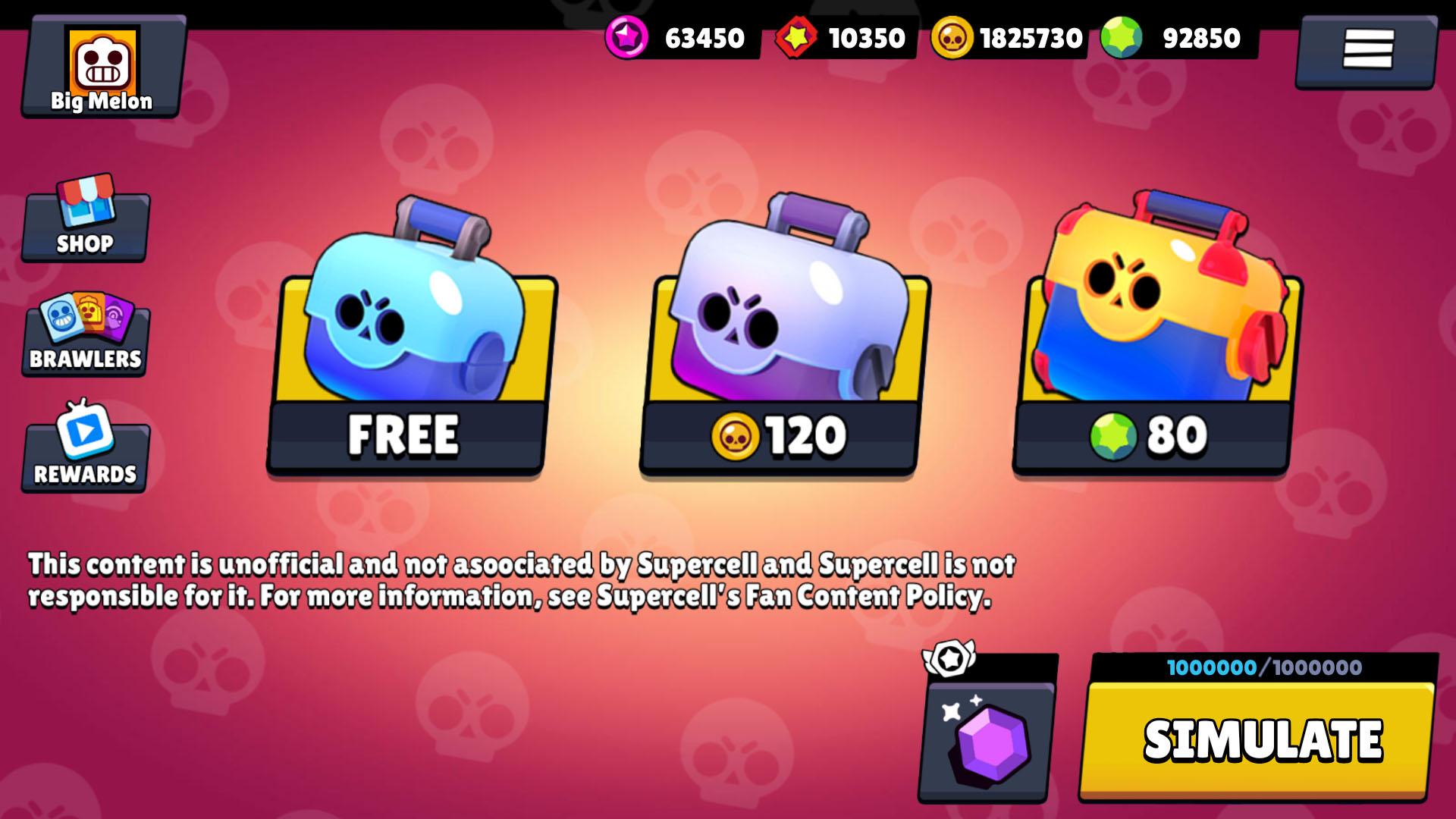 اسکرین شات 1 بازی Box Simulator for Brawl Stars
