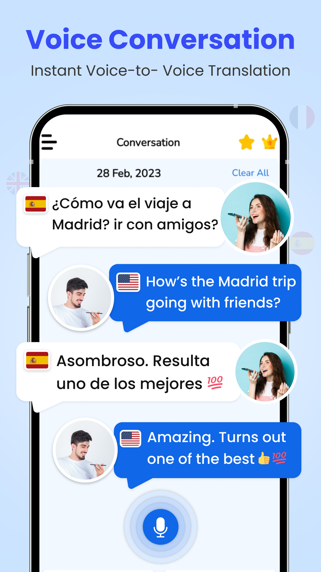 اسکرین شات 2 برنامه All Languages Translator App