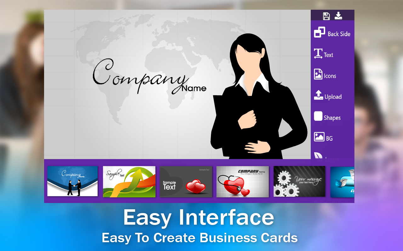 اسکرین شات 4 برنامه Business Card & Logo Design