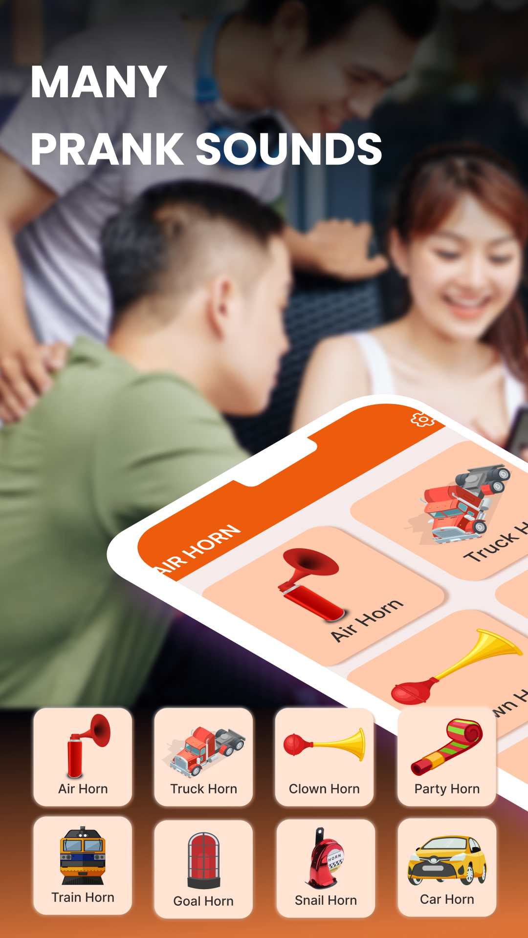 اسکرین شات 1 برنامه Crazy Air Horn Sounds
