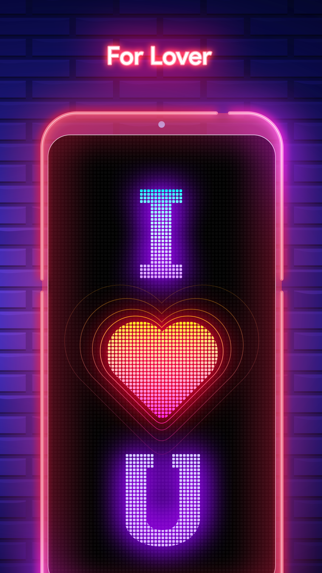 اسکرین شات 7 برنامه Lightboard:Scrolling Neon Text