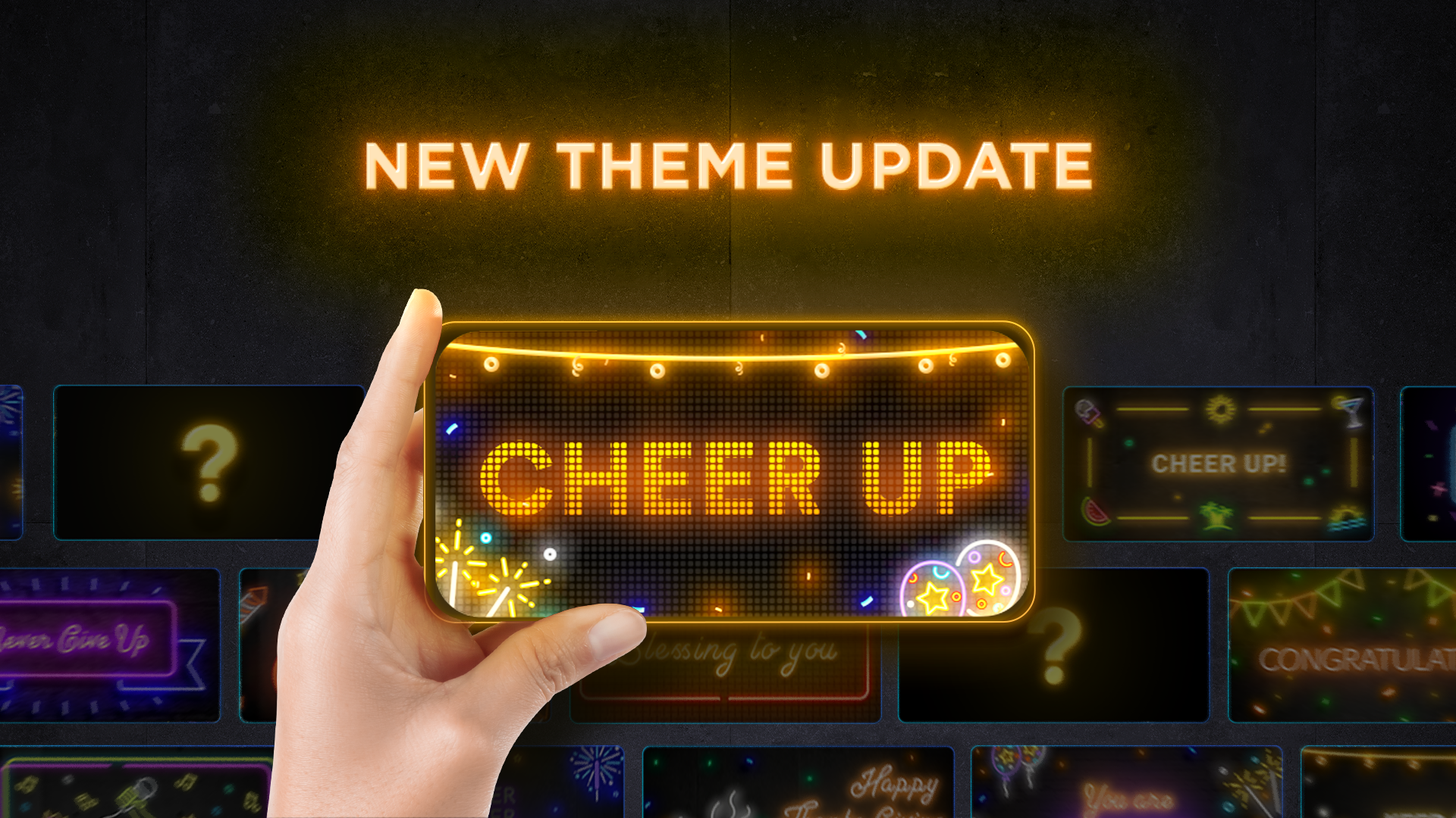 اسکرین شات 3 برنامه Lightboard:Scrolling Neon Text