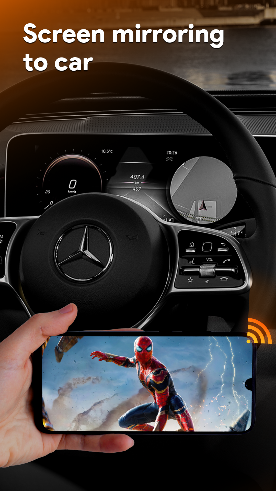 اسکرین شات 4 برنامه Mirror Link Car Screen