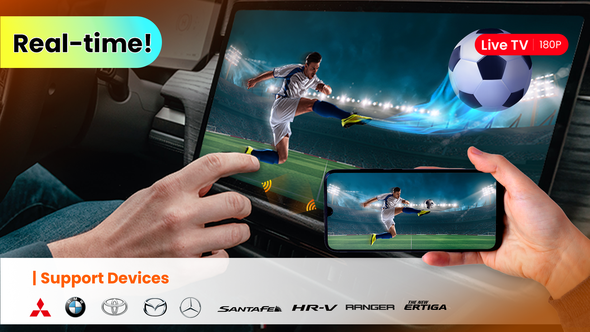 اسکرین شات 1 برنامه Mirror Link Car Screen