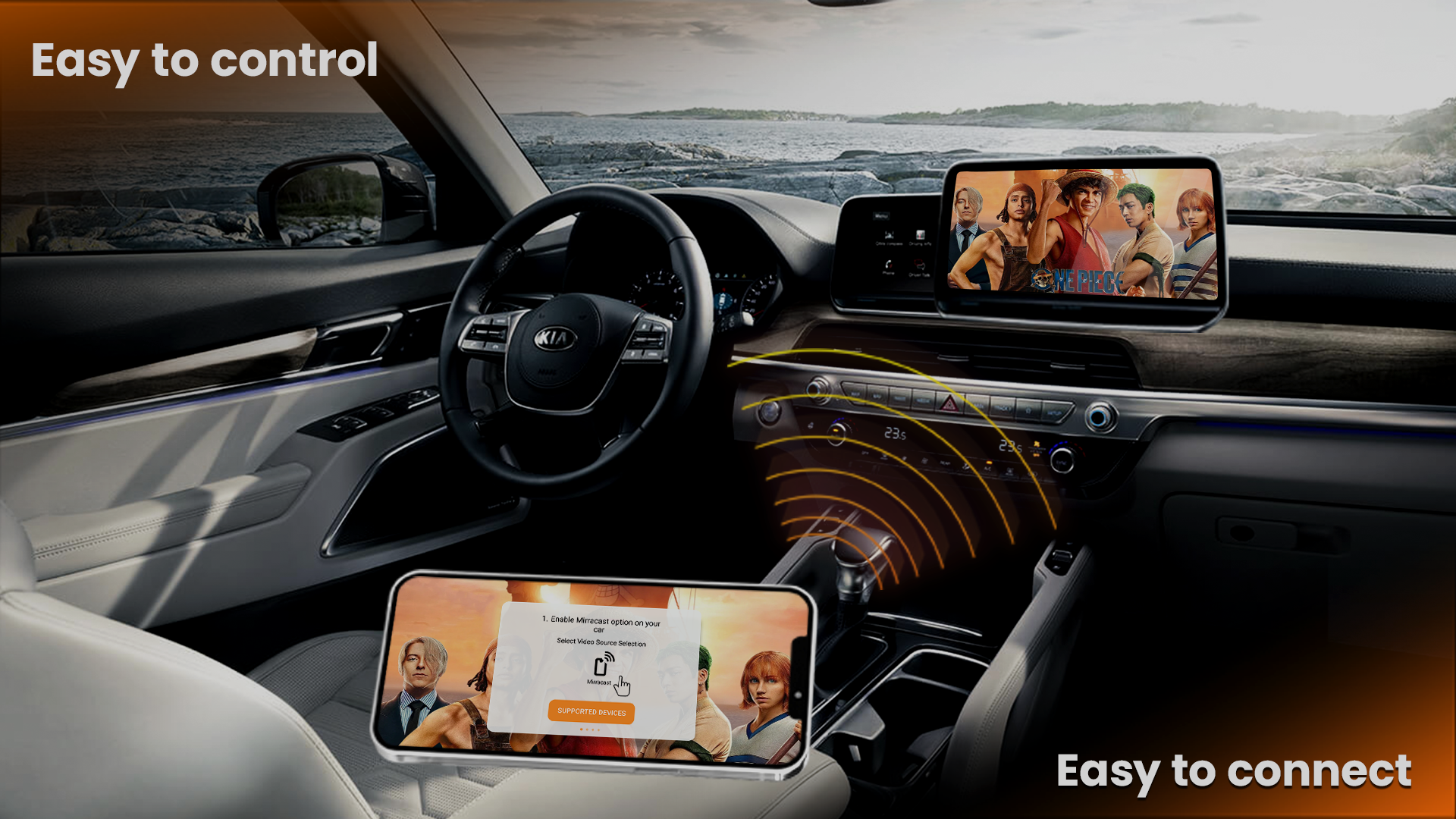 اسکرین شات 2 برنامه Mirror Link Car Screen