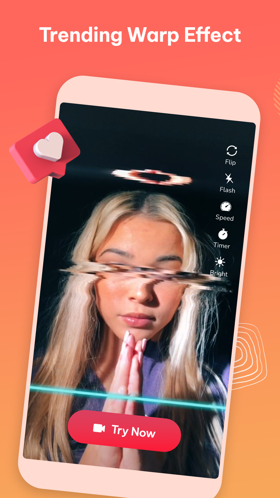 اسکرین شات 3 برنامه Funny Time Warp Scan Filter