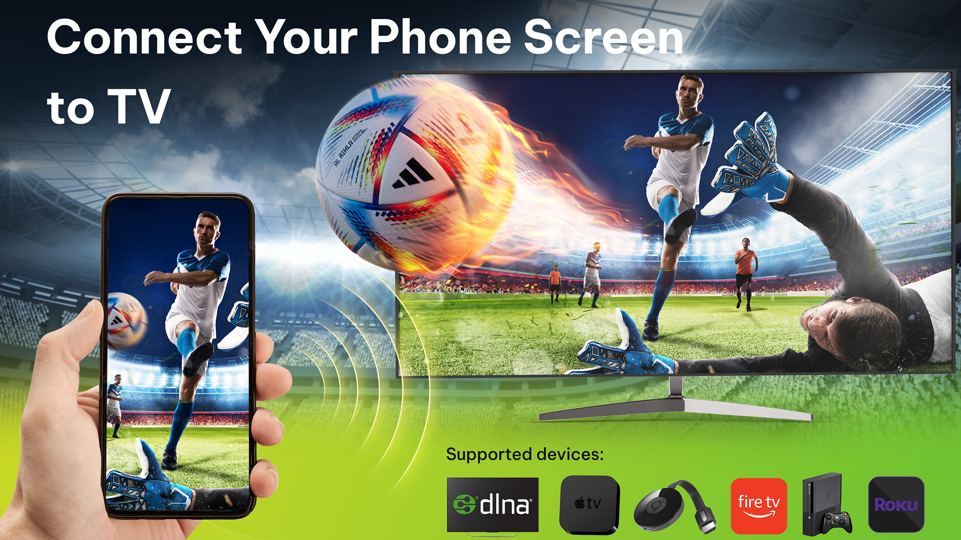 اسکرین شات 1 برنامه Connect the phone to TV