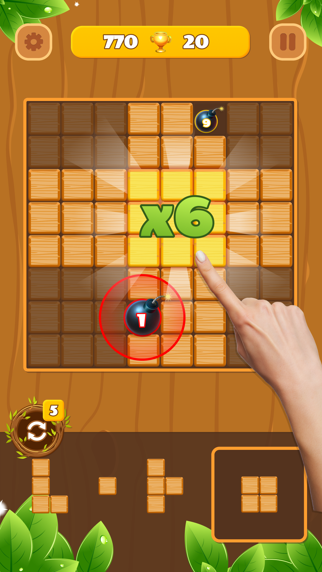 اسکرین شات 3 بازی Woody Block Puzzle: Wood Game