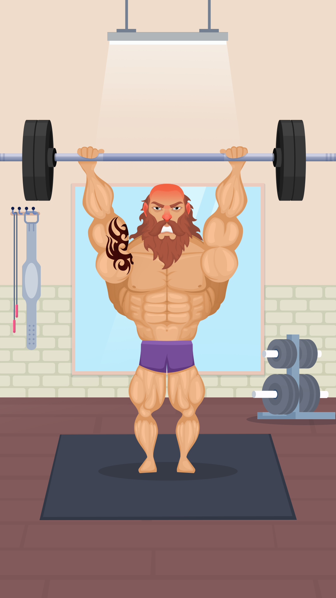 اسکرین شات 4 بازی Muscle Man Clicker-Gym Workout