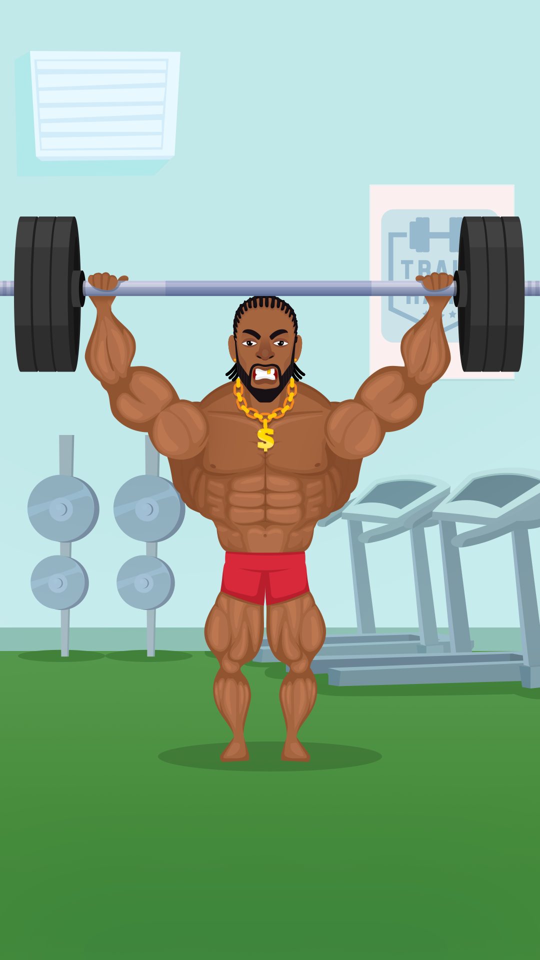 اسکرین شات 6 بازی Muscle Man Clicker-Gym Workout