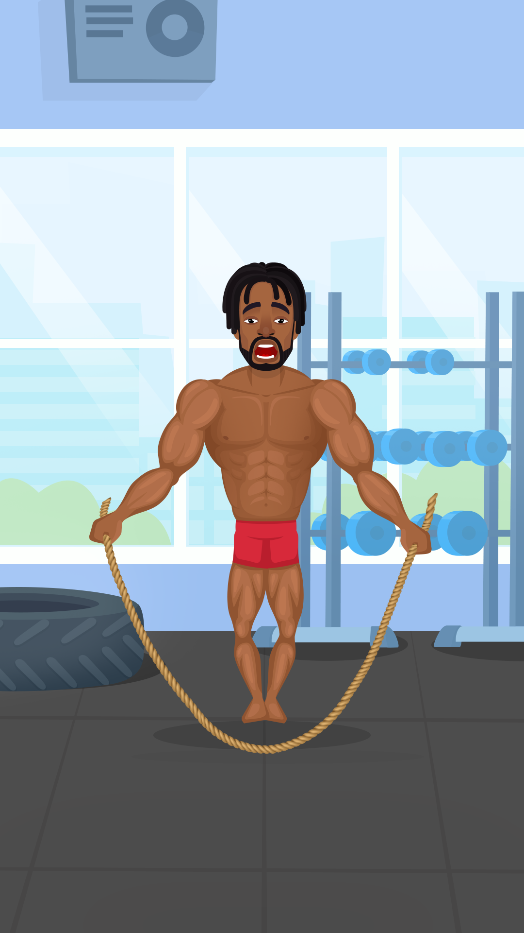 اسکرین شات 5 بازی Muscle Man Clicker-Gym Workout