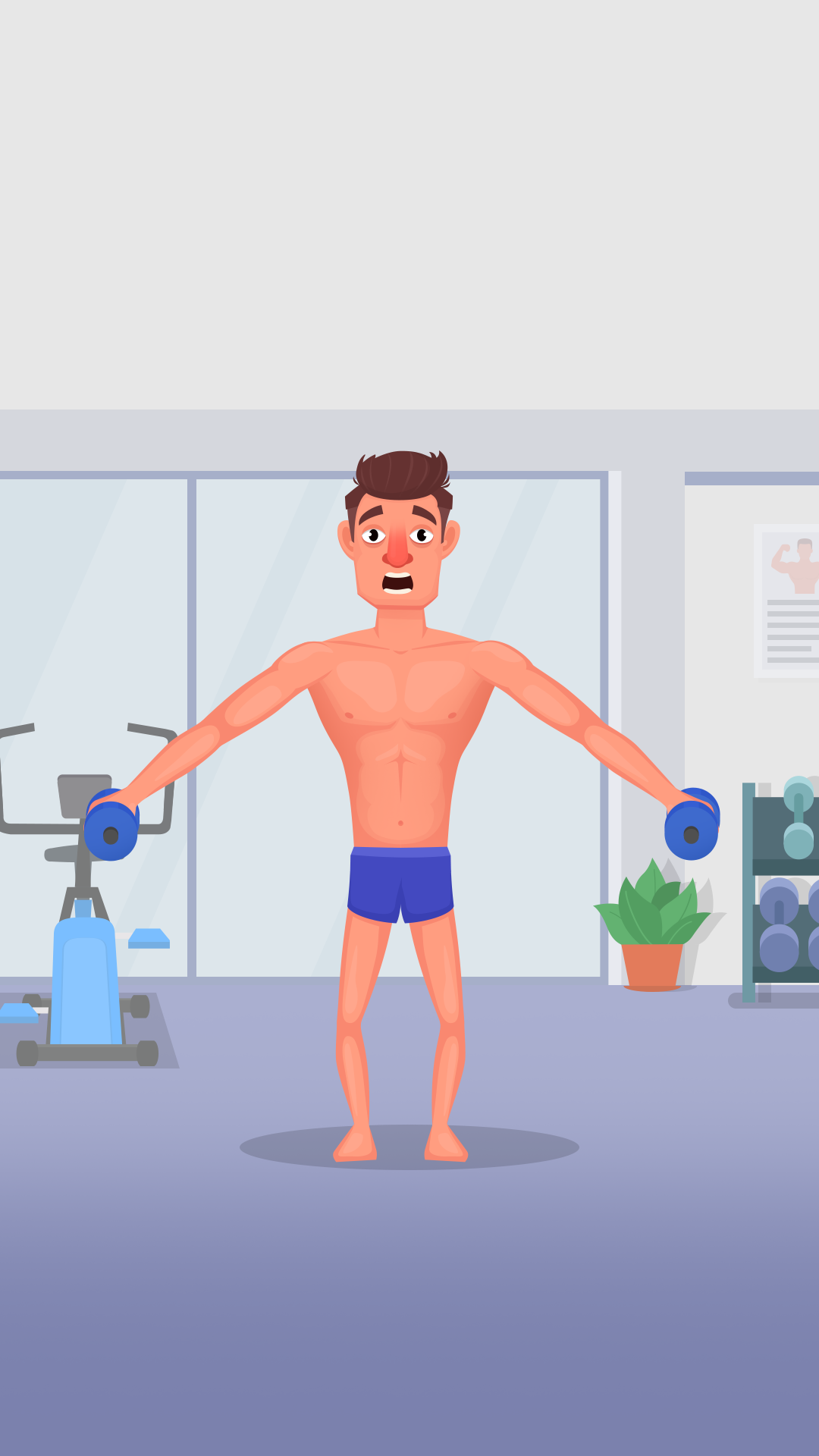 اسکرین شات 1 بازی Muscle Man Clicker-Gym Workout