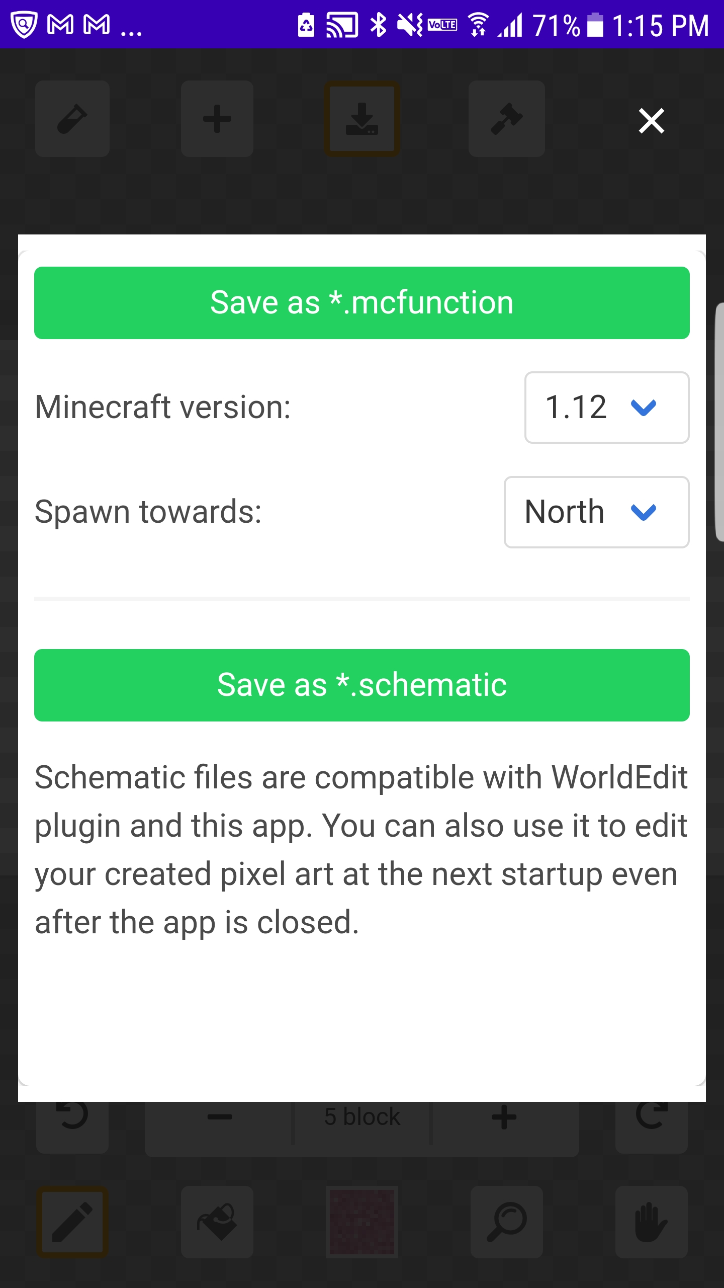 اسکرین شات 4 برنامه Pixel art maker for minecraft