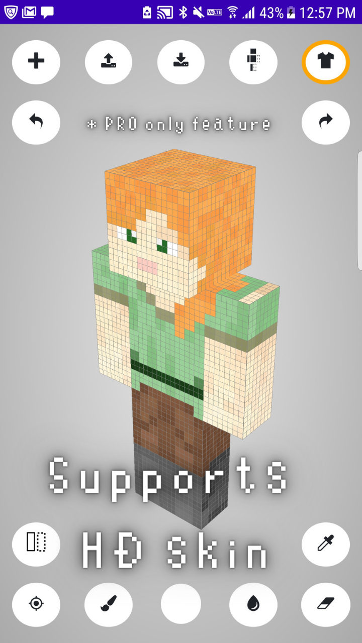 اسکرین شات 4 برنامه MCSE Skin Editor for minecraft