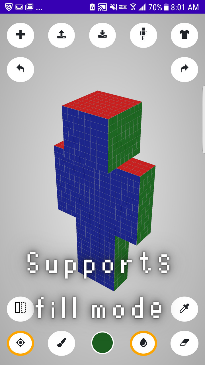 اسکرین شات 2 برنامه MCSE Skin Editor for minecraft