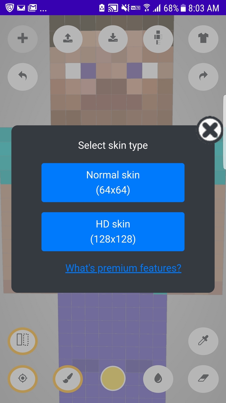 اسکرین شات 6 برنامه MCSE Skin Editor for minecraft