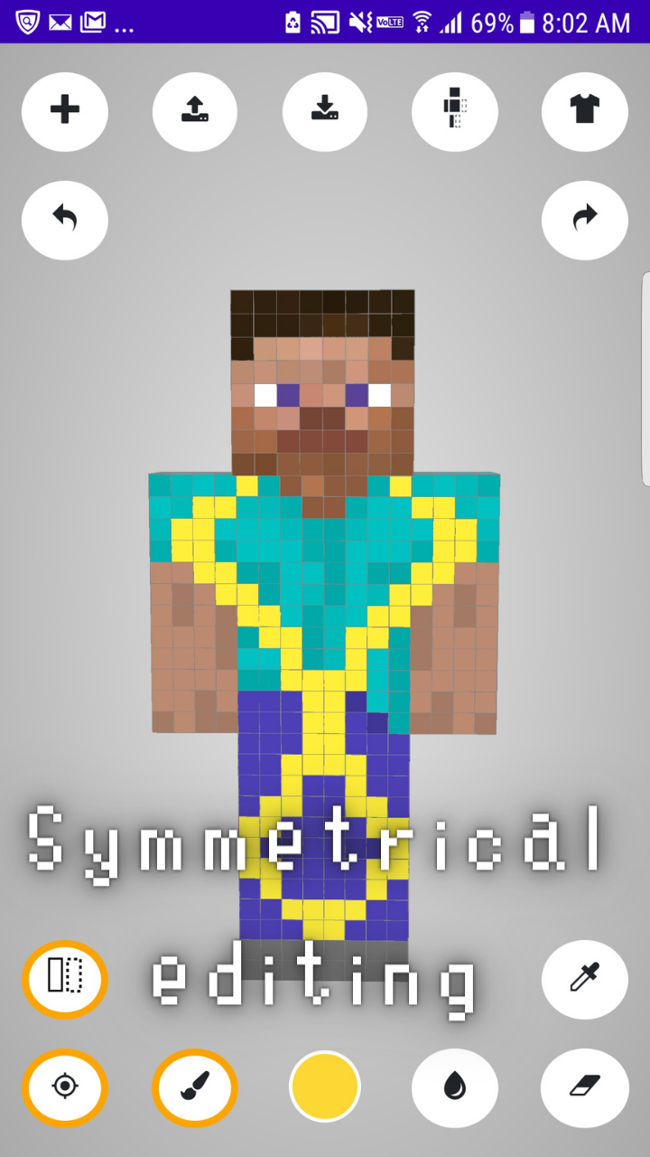 اسکرین شات 3 برنامه MCSE Skin Editor for minecraft