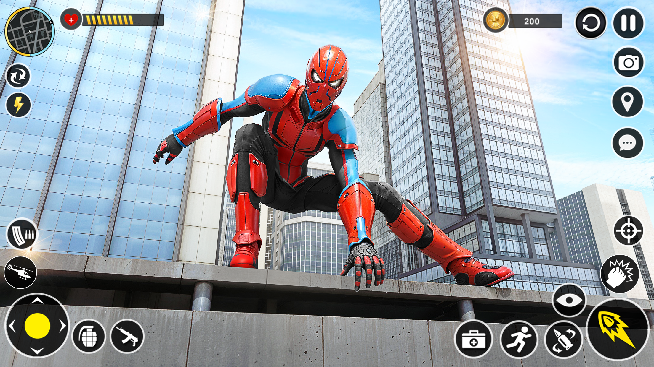 اسکرین شات 1 برنامه Open World Games Spider Game