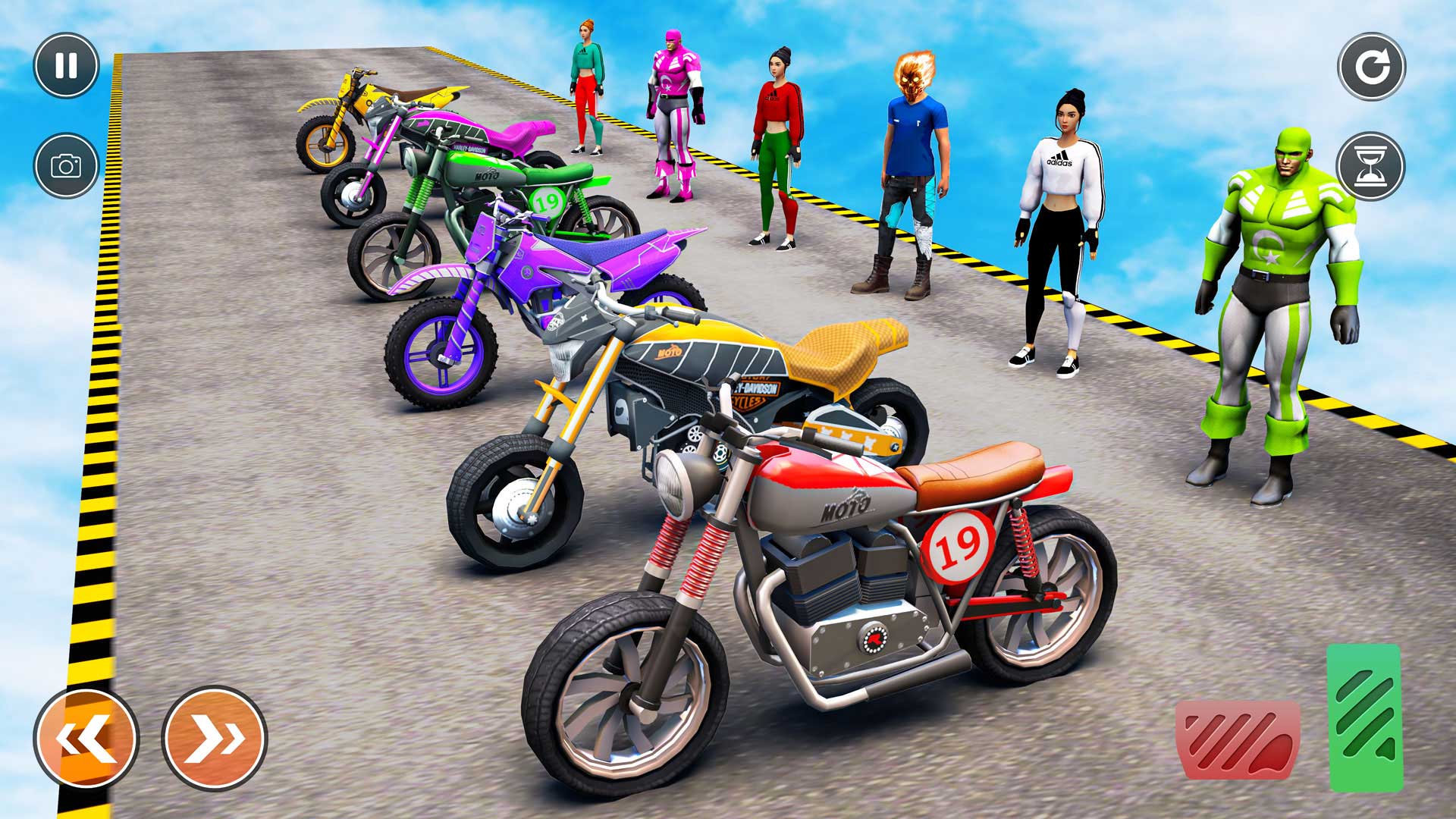 اسکرین شات 6 برنامه Bike Stunt Racing Game offline