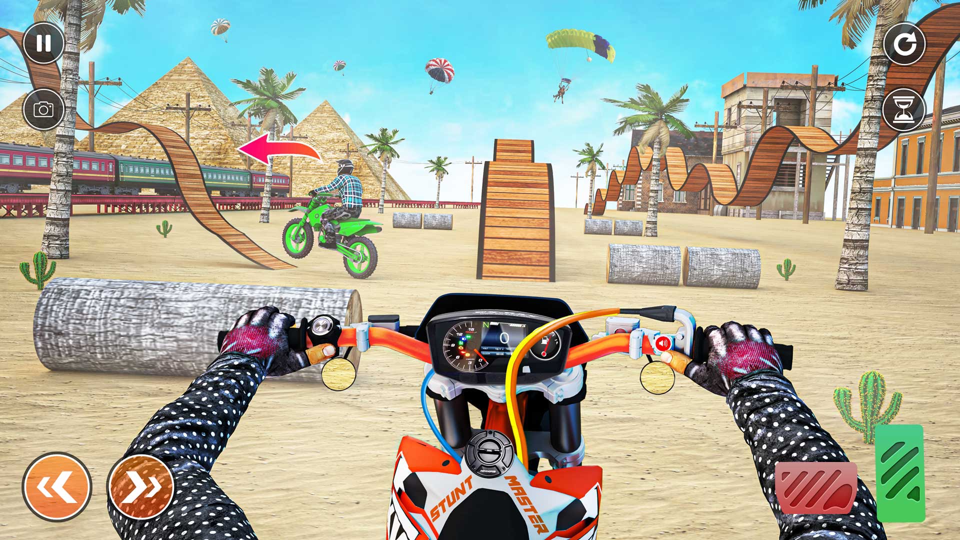 اسکرین شات 4 برنامه Bike Stunt Racing Game offline
