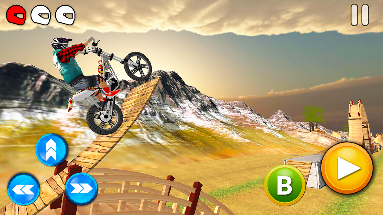 اسکرین شات 2 بازی Tricky Bike Racing With Crazy