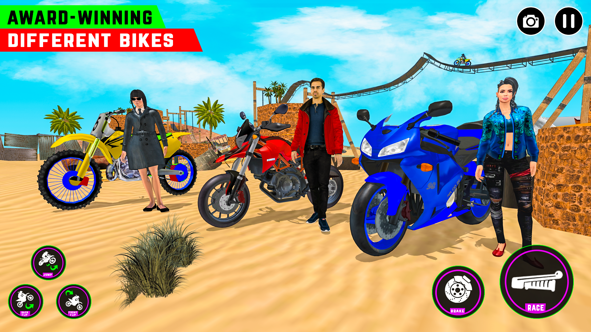 اسکرین شات 4 برنامه Bike Stunt 3D Bike Racing Game