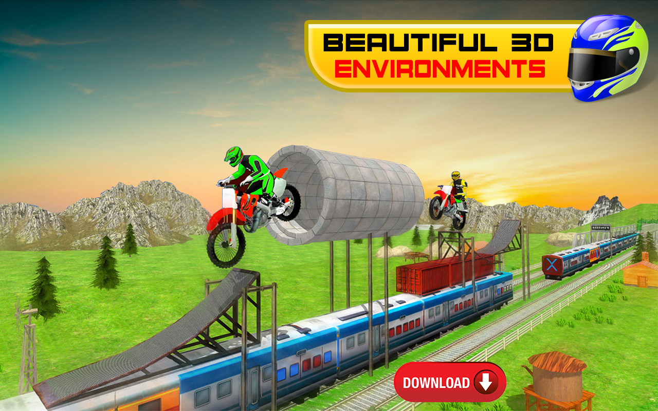 اسکرین شات 2 برنامه Bike Stunt Racing Games 3D