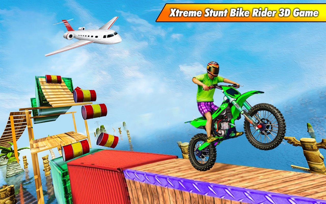 اسکرین شات 1 برنامه Bike Stunt Racing Games 3D