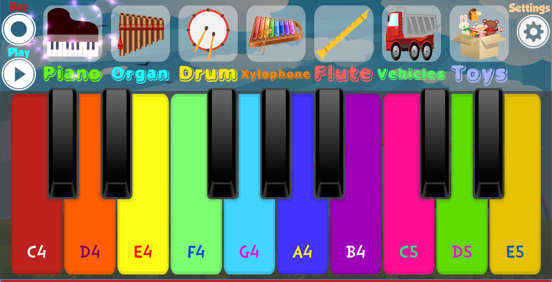اسکرین شات 5 بازی Kids Piano